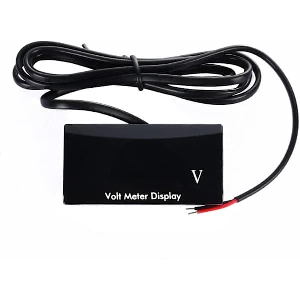 Digital bilvoltmeter vattentät DC 12V LED-voltmeter för bil