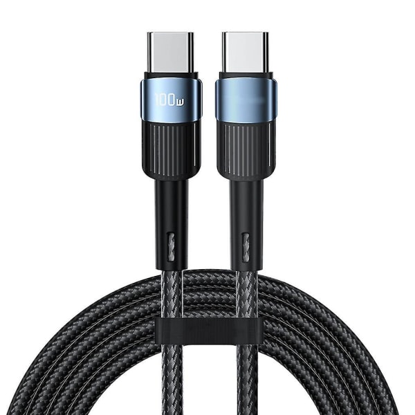 100w USB C till USB Typ C-kabel Usbc Pd Snabbladdningsladdarsladd USB C 5a Blue 1m