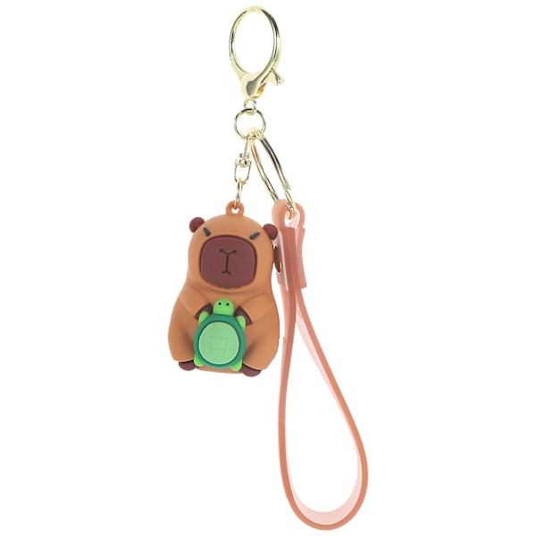 Capybara Nøglering Sød Nøglering Vedhæng Nøglering Dekorativ Nøglering Pung Nøglering Billede 2 Picture 2 20.50X3.30X3.00CM