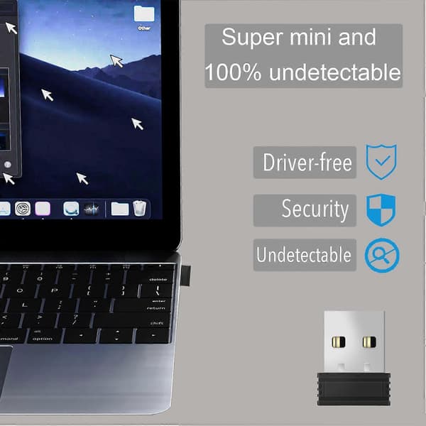 USB Muse Jiggler Bærbar Mini Musebevæger, Driverfri Kompatibel med Computere, Bærbare Computere
