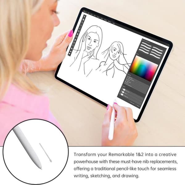 20 Remarkable 2 Stylus-ersättningsspetsar, kompatibla med Remarkable 1 & 2 Maker Plus, precisionsritning