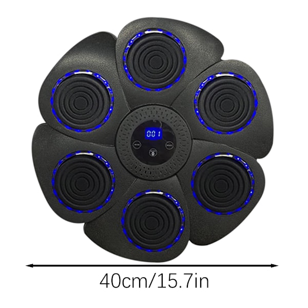 Smart Musik Boxningsmaskin Väggmontering Bluetooth-kompatibel Träningsutrustning Med Boxningshandskar Svart Svart Black Wind Car Model