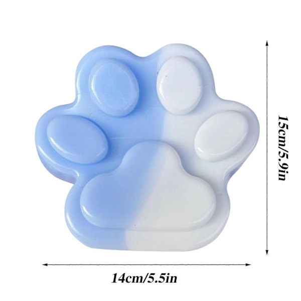 Handgjorda Taba Squishy Stora Kattfot Silikon Klämleksaker för Stresslindring, Kattfot Jättefot Squishy Sensoriska Leksaker för Ångest & Avkoppling Pink