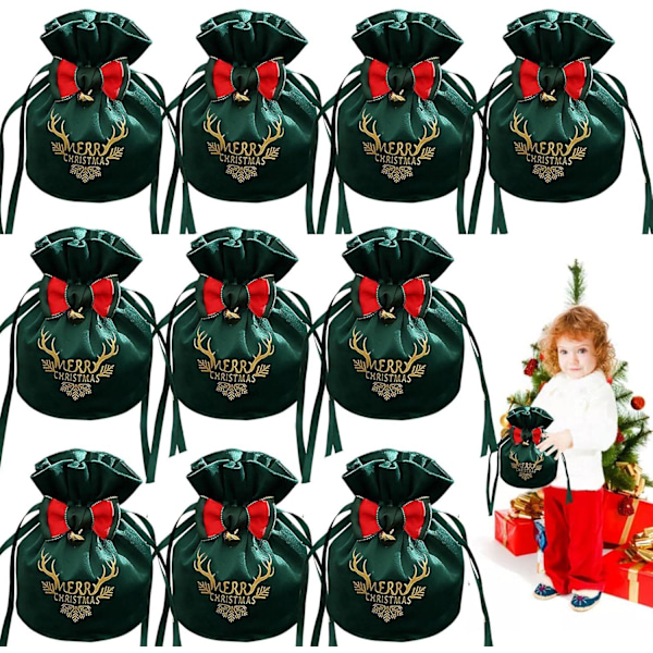 Merry Christmas velvet gift bag Sunmostar