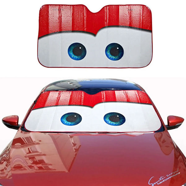 Bilsolskydd 6 Färger Ögon Uppvärmd Vindruta Solskydd Bilfönster Vindruta Skydd Solskydd Automatisk Solskydd Bilskydd Gray
