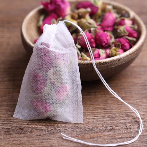 100 tea bags/spice bags - White