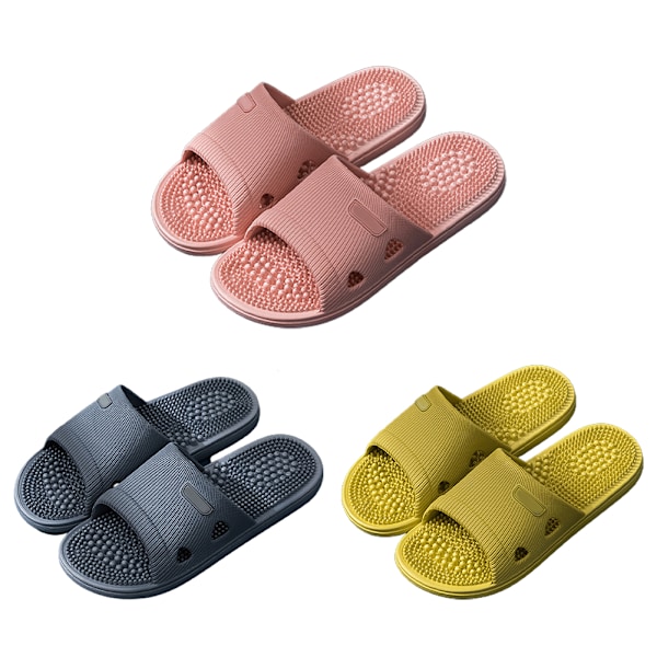 Unisex fotmassagetofflor Akupressurmassagetofflor Shiatsu fotvalvs smärtlindring halkfria massageskor för män kvinnor fruktgrön Fruit Green 38-39