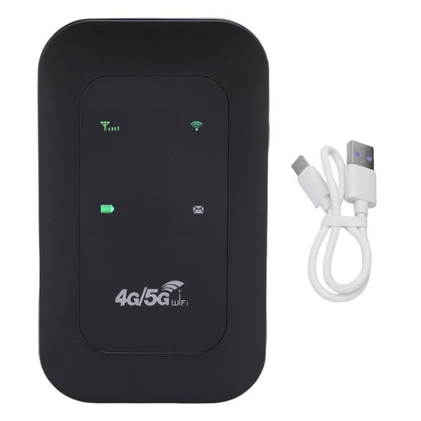 4G 5G WiFi Hotspot stöder 10 anslutna enheter. LTE mobil router. Datorspelare.