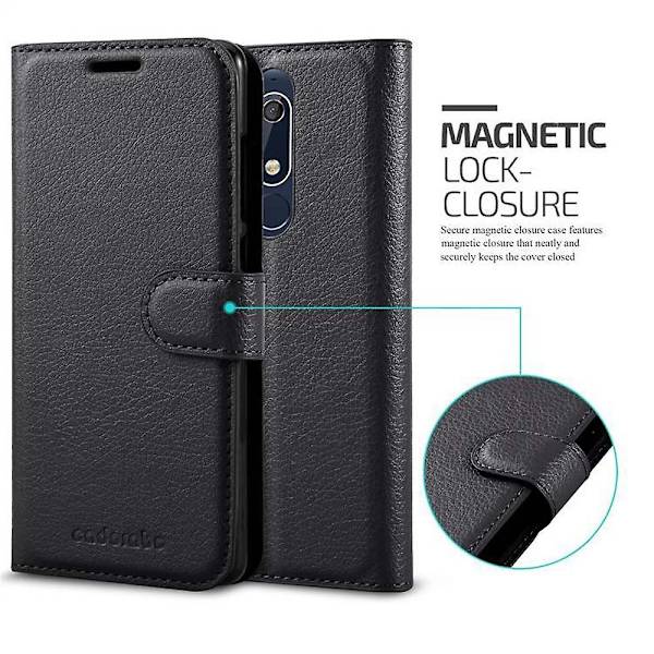 Nokia 5.1 Cover Case - med kortspor og standfunktion