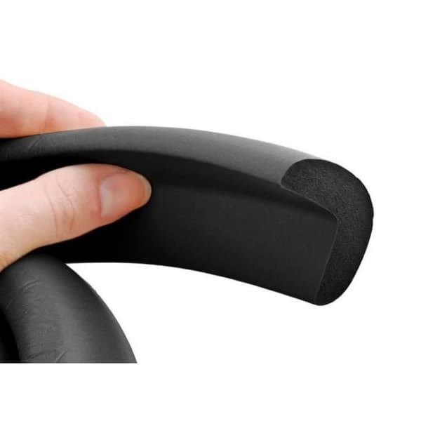 4m Hörnskydd / Kantskydd för Bord - Kantskydd - Klippbart Blå Bl Black 2-Pack (Svart)