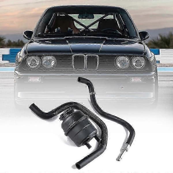 E30 E46 E36 323I 325 Ohjaustehostimen nestesäiliö ja letku Black