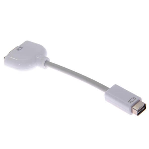 Mini DVI - VGA-sovitin Mini-DVI - VGA-naarasmonitorin videoadapterikaapeli Apple MacBookille White
