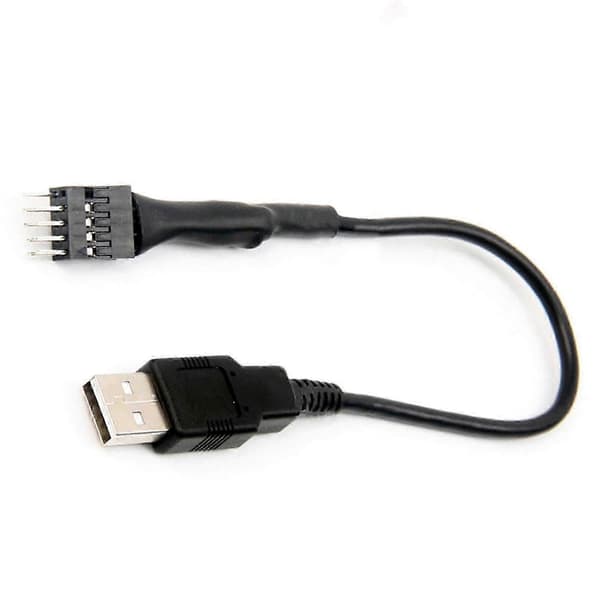 9-pin USB han-header til enkelt USB Type A han-kabel