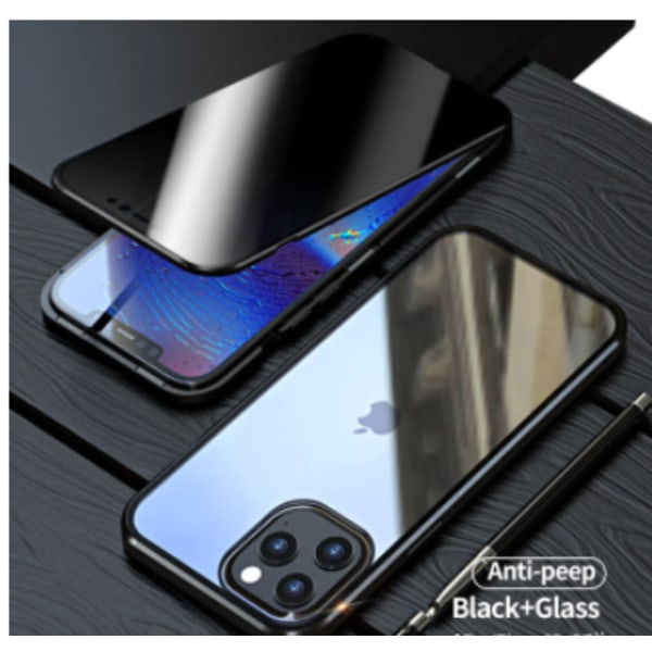 Privatliv magnetisk etui til iPhone 13 mini sølv silver