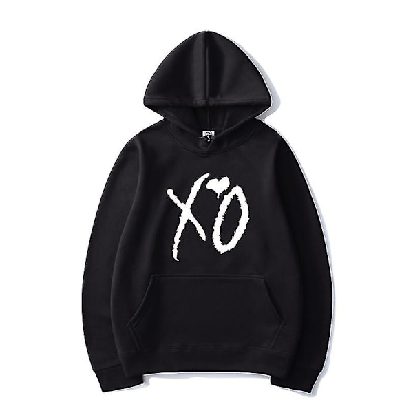The Weeknd Painettu Huppari Xo Muotipainatus Huppari Miehet Naiset Harajuku Hip Hop Huppari Paita Tummansininen Navy M