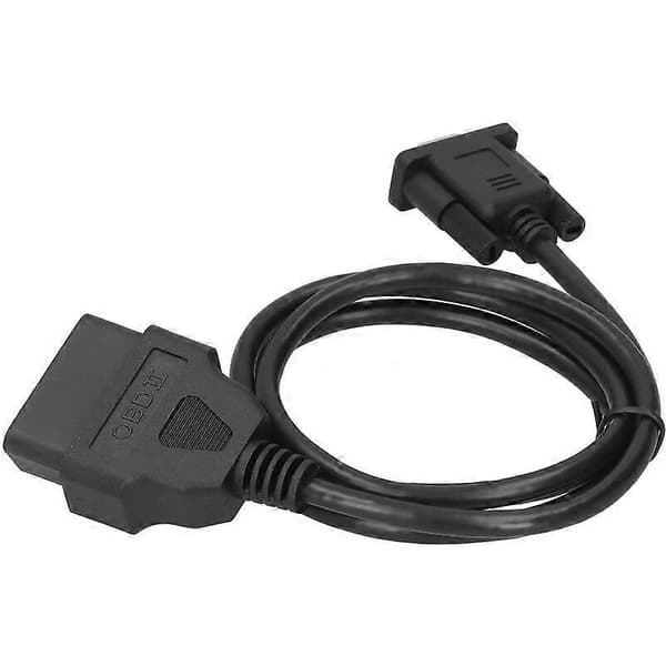 16Pin OBD2 til RS232 DB9 Bil Diagnostisk Interface Adapter Forlængerkabel Stik 1,5m