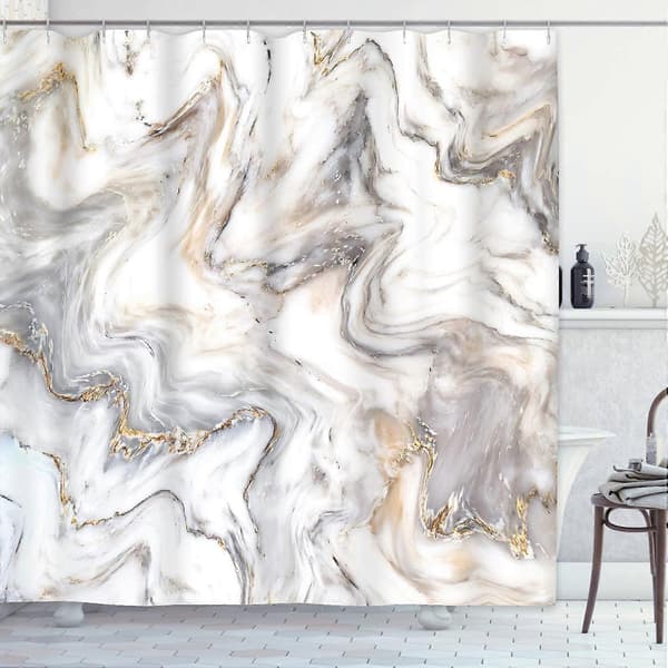 Dusjforheng Bad Abstrakt Design Stoff