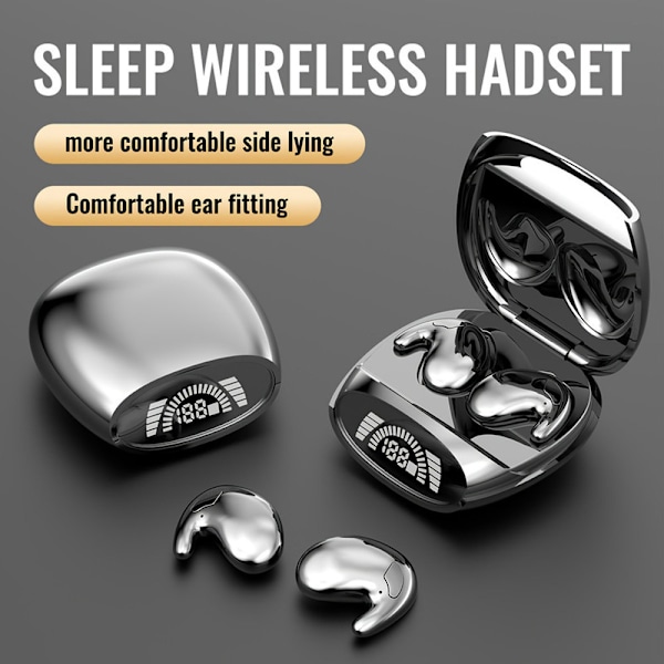 Osynliga Sleep Wireless Earphone Vattentäta WirelessEarbuds Hörlurar