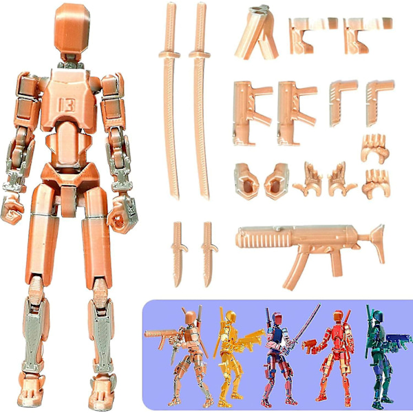 T13 Action Figure, Titan 13 Action Figure 3D Titanit, 3D Tulostettu Action Figure Nova 13 Action Figure, Moninivelinen Action Figure (FMY) Colorful