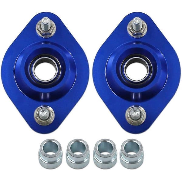 Par bageste coilovers camberplade kompatibel med BMW 3-serie E30 E36 E46 Z3 Top øvre montering til E36 318i 318is E46 Z3 Blue