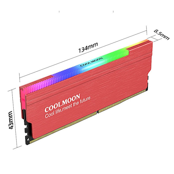 Minnebrikkekjøler - PC-spilling Adresserbar RGB-synkronisering Radiator - Minnebrikkekjøler