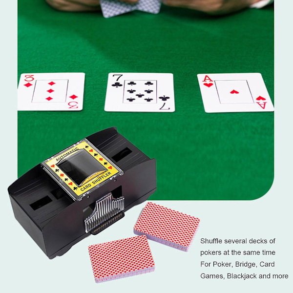 Automatisk kortshuffler Elektrisk kortshuffler 2024AA[HK] A