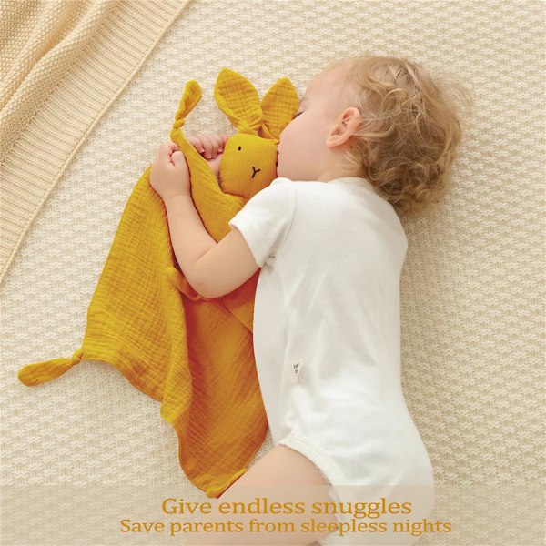 Härlig Bunny Blanket Baby Säkerhetsfiltar Mjuk Andas Lugnande Handduk Dusch Presenter Ginger