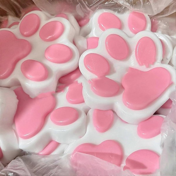 Käsintehdyt Taba Squishy Isot Kissan Jalka Silikoni Puristuslelut Stressin Lievitykseen, Kissan Jalka Jättiläisjalka Squishy Aistilelut Ahdistukseen ja Rentoutumiseen Gradient Color