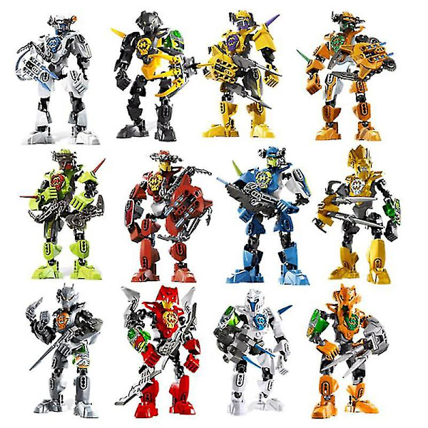 Stjärnkrigare Soldat Bionicle Hero Factory Robot Figur Byggkloss Modell Leksak Blå Blue 1 Pc