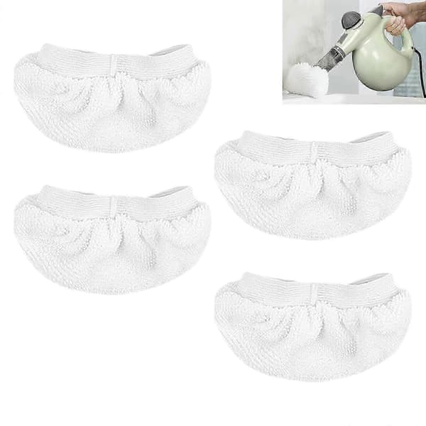 Damprenser Erstatningsmoppehoveder Vaskbare Genanvendelige Moppeklude - God White 4PCS