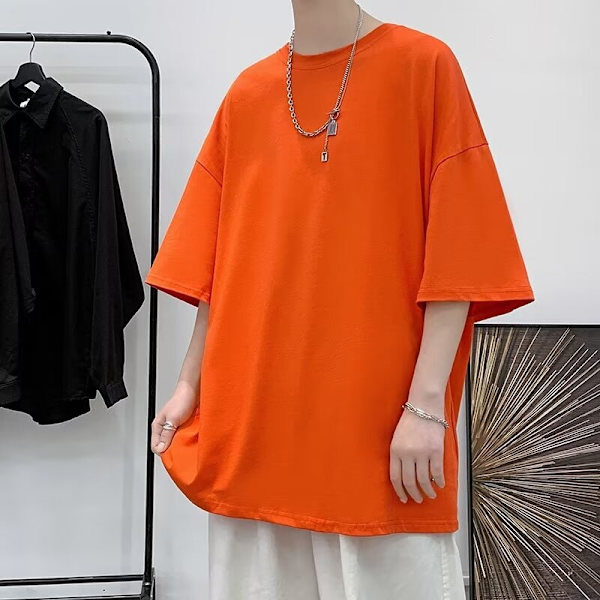 Sommar Nya Vita Femkvarter Ärm Män Och Kvinnor Med Samma Lösa Ungdom Stora Storlek Rund Hals Par T- Shirt Övrev Black L
