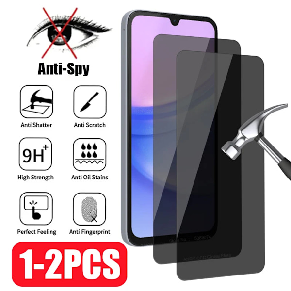 1-2 kpl Näytönsuojat Samsung Galaxy A53 A13 A33 A23 A52s A22 A73 S20 S21 Fe 5G:lle For A52S 5G 1PC Privacy Glass