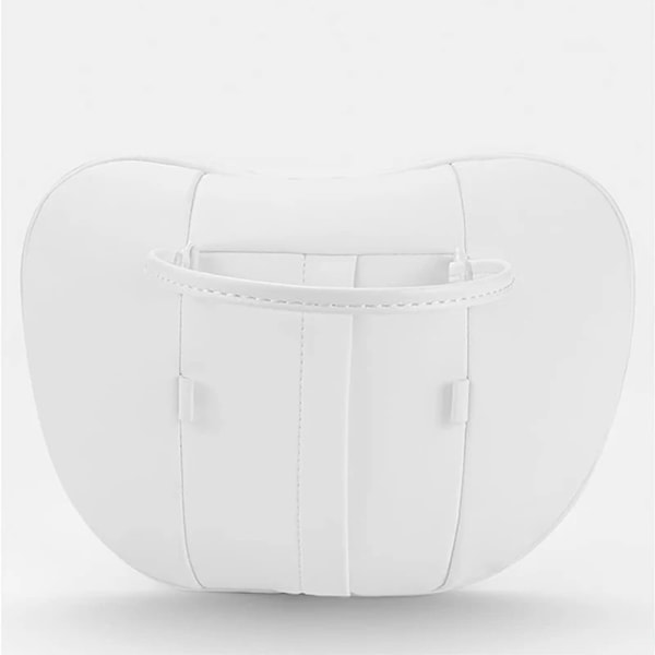 För Tesla Modell 3 Y Flocking / Läder Bil Sittplats Kudde Kudde Mjuk Minne Hals Kudde Högkvalitativ Headrest Lumbar Suppo M3MY 04W