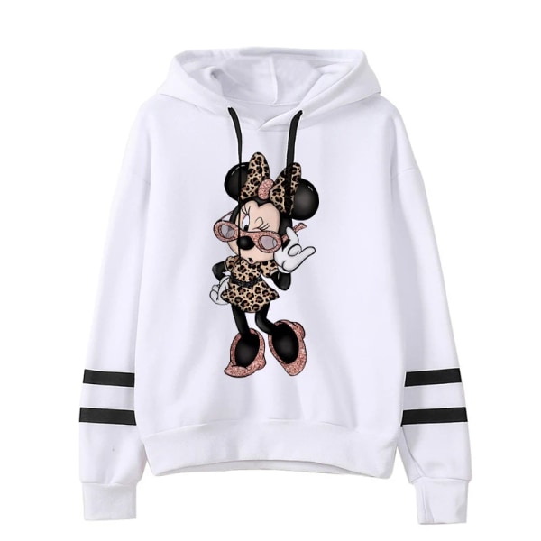 Grunge Harajuku Tecknad Anime Sweatshirt Minnie Mouse Luvtröja Kläder Flicka Pojke Musse Hoody Topp Huvtröjor Y2k 90s Kawaii black4993 L