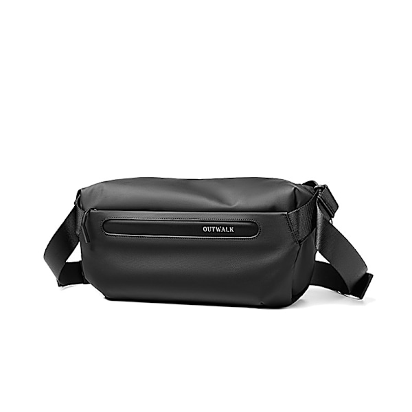 Ny Crossbody Bag Mäns Mini Enkel All-Matt Sommar Trendy Brand Satchel Mäns Casual Bröstbag Mäns Axel Väska Trendig Black 11 Inch