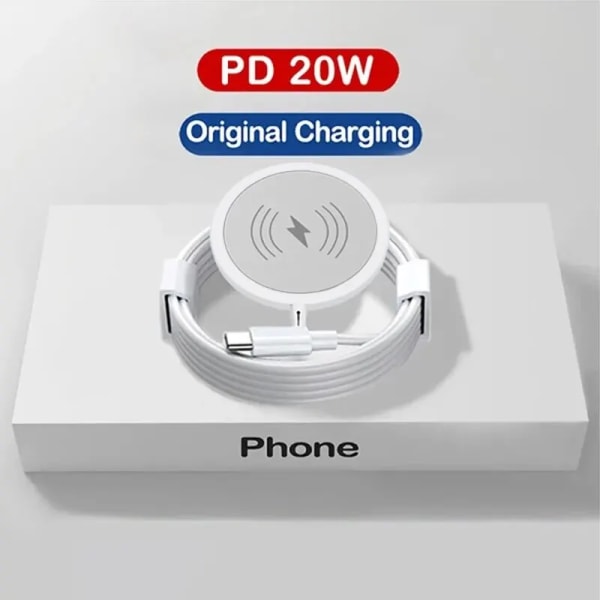 PD 20W För Magsafe iPhone 13 12 11 14 15 Pro Max Mini X XS XR Snabbladdare Magnetisk trådlös laddning USB C Kabeltelefonladdare Magnetic Charger