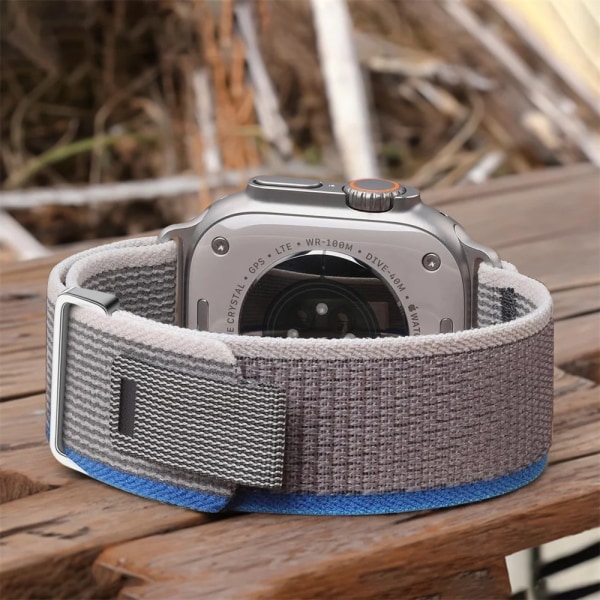 Trail Loop rem för Apple Watch Band 44mm 40mm 45mm 41mm 42 44 45 mm Sportarmband iwatch Ultra 2 49mm series 9 8 se 7 6 5 4 3 blue gray 03 41mm 40mm 38mm