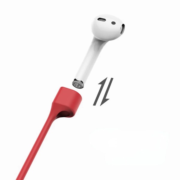 Tulong Anti-Lost Silikon Rep Hållare Kabel För Airpods 1 2 3 Pro Trådlös Bluetooth Hörlurar Halsband Rem Snöre White