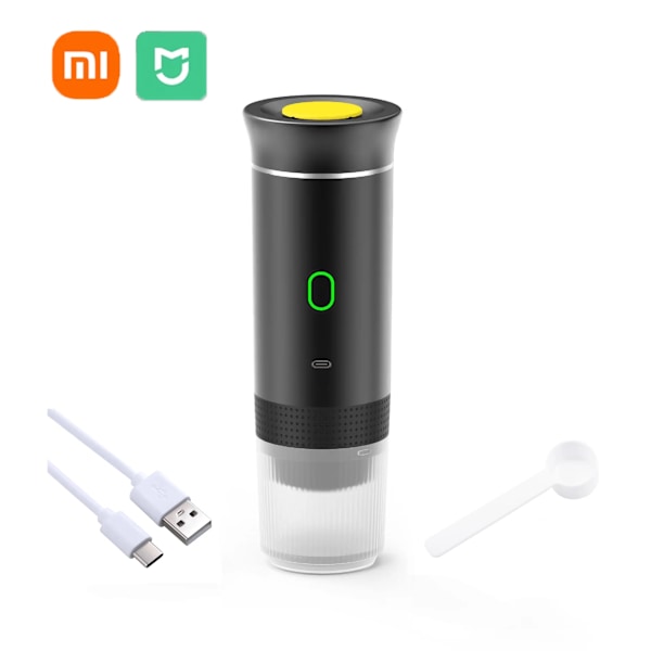 Xiaomi MIJIA Trådløs Elektrisk Bærbar Espresso Kaffe Maskine 3 i 1 Til Bil & Hjem Camping Espresso Kaffe Maskine Kapsel Pulver black