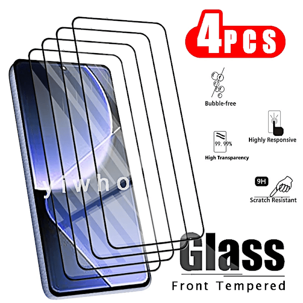 4St Härdat Glas För Xiaomi 13T Pro 12T 11T 10T Pro Skärmskydd Skyddsglas Xiao Mig 13Tpro 12Tpro 13 12 11 T Film. 4pcs Black 12T