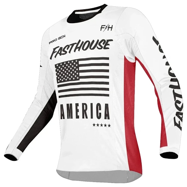 Motocross Jersey Hurtig Tørring Langærmet Bjerg Cykel Mtb Skjorter Offroad Motorcykel Downhill Tøj Mænd SJ2024218-8 M