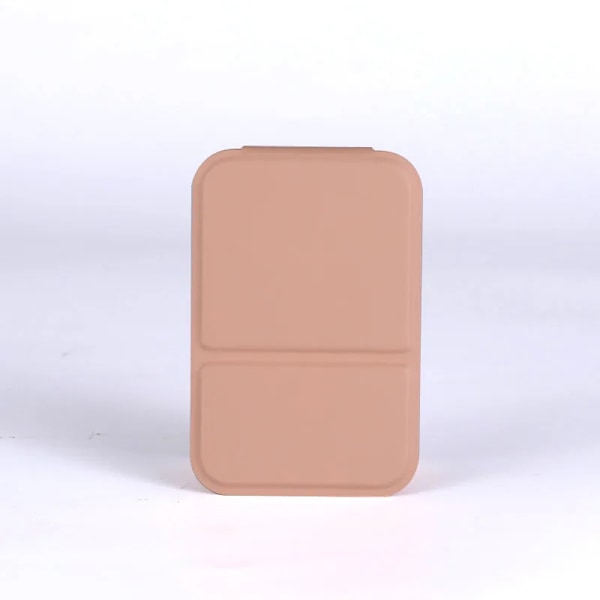 Desktop Makeup Spegel Solid Färg Pu Läder Enkel Bärbar Handdator Makeup Spegel Vikbar Student Kompakt Cute Pocket. Spegel Pink