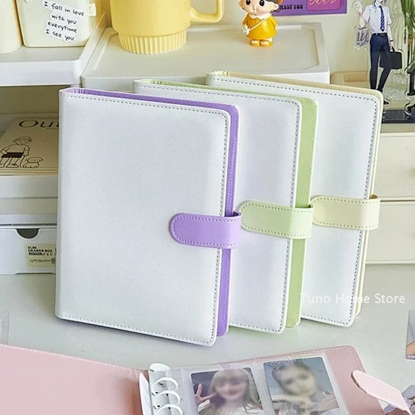Binder Kpop Photocard Innehavare Fotokort Binder Album För Foton Idol Foto Samla Bok Bindning Maskinkort Oraganing Översättning S3
