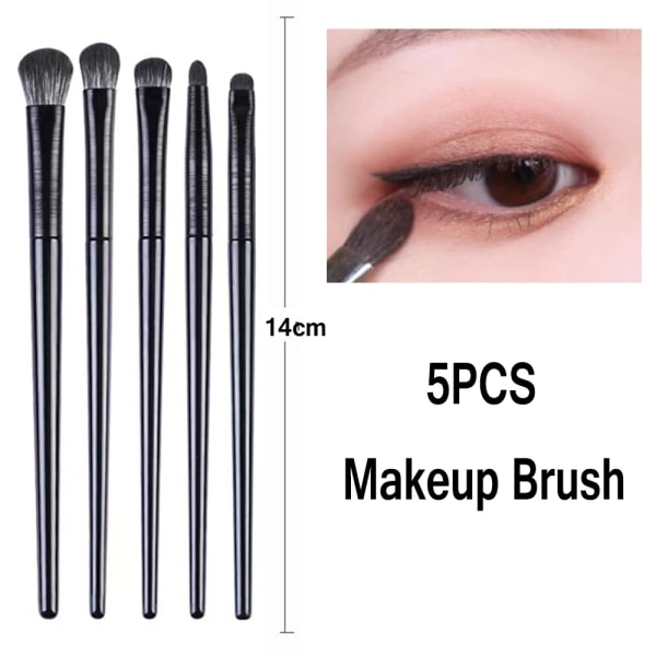 Ultra Detail Eye Makeup Brush Precision Eye Shadow Eyeliner Concealer Makeup Borstar Professionell Tapered Smudge Kosmetiska verktyg 5pc Makeup Brush set