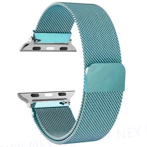 Milanese Loop för apple watch Band 44mm Ultra 2 49mm 45mm 41mm 40mm Metallarmband för apple watch Remserie 9 8 7 6 5 4 SE Turquoise 12 38mm 40mm 41mm