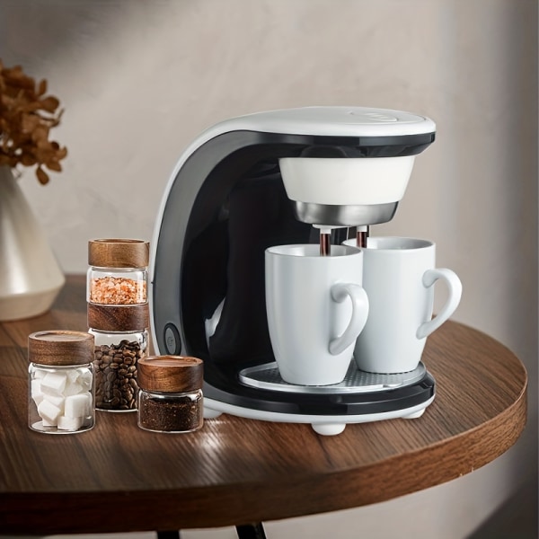 Elektrisk kaffebryggare, löstagbar, högdensitetsfilterskärm perfekt för hemmet Black