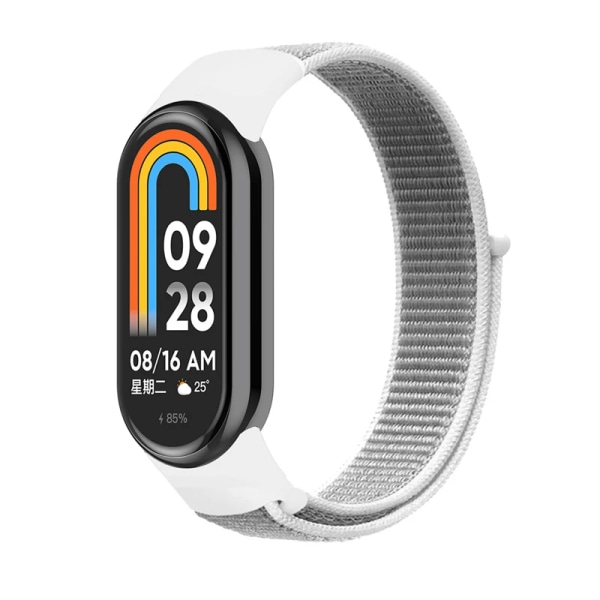 Nylon för Xiaomi mi Band 8 Armband Mjukt armband Smart Replacement Sport loop Armband för Mi Band 8 NFC Bälte Armband Sea shell 02 For Mi band 8