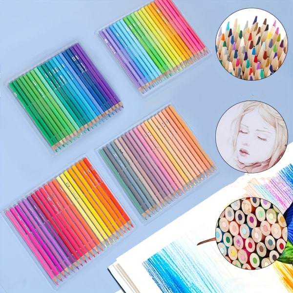 80 färgpennor set, professionella färgpennor med mjuk kärna för vuxna målarböcker, premiumkonst ritpennor för skuggning skissteckning