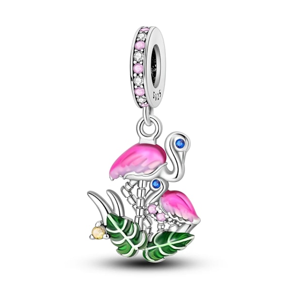 Nya Style Charm Passa Pandora Original Armband 925 Sterling Silver Clip Charms Kärlek Hjärta Zircon Bead Diy Smycker Bröllopsgåva SEC1048