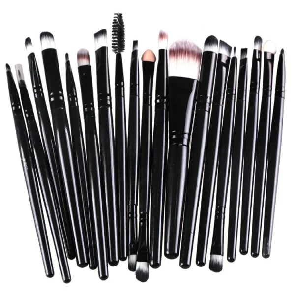 20st Makeup Brush Set Beauty Makeup Concealer Brush Blush Loose Powder Brush Highlighter Foundation Eye Shadow Brush Tools Black